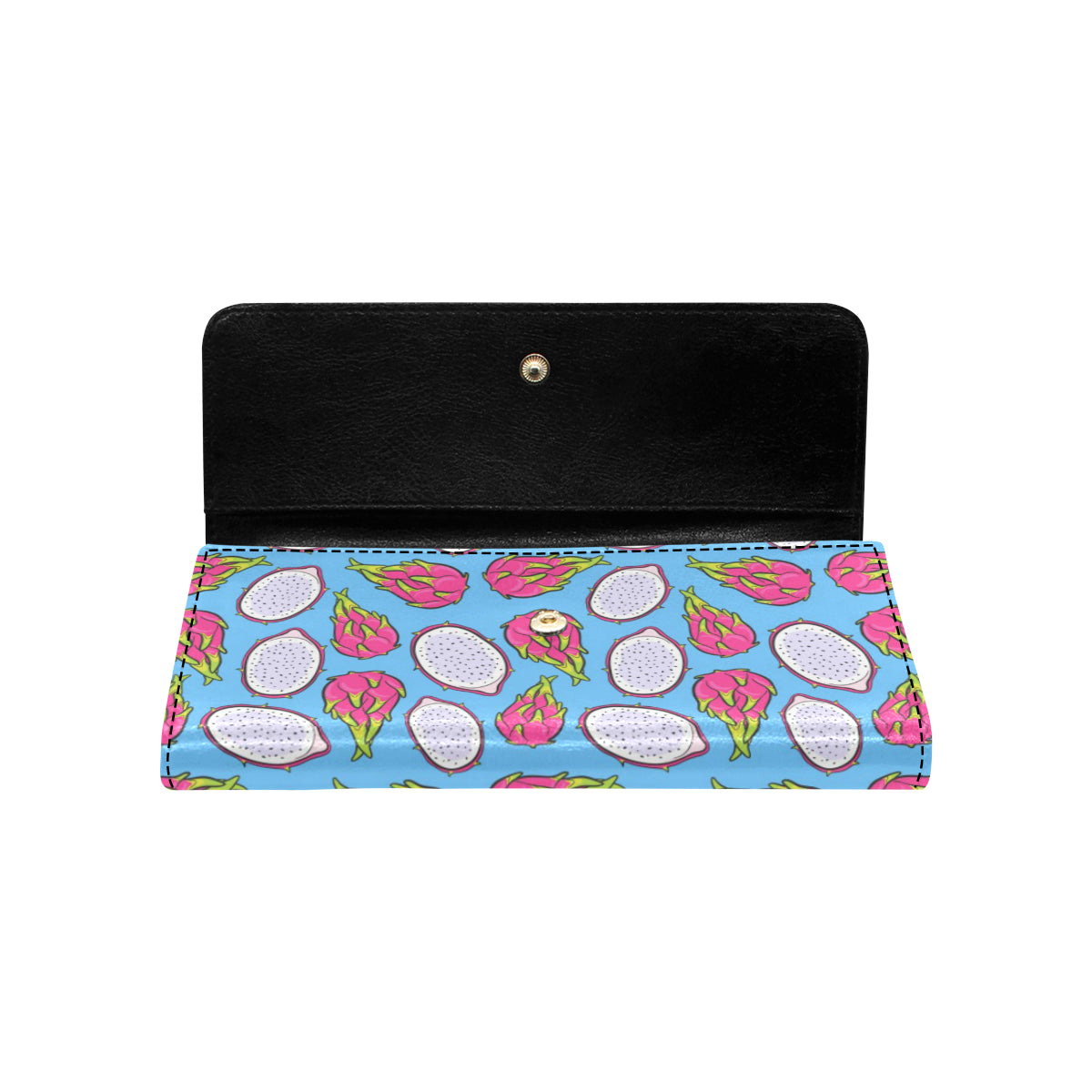 Dragonfruit Pattern Print Design DF04 Women's Trifold Wallet