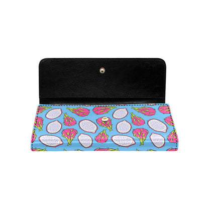 Dragonfruit Pattern Print Design DF04 Women's Trifold Wallet