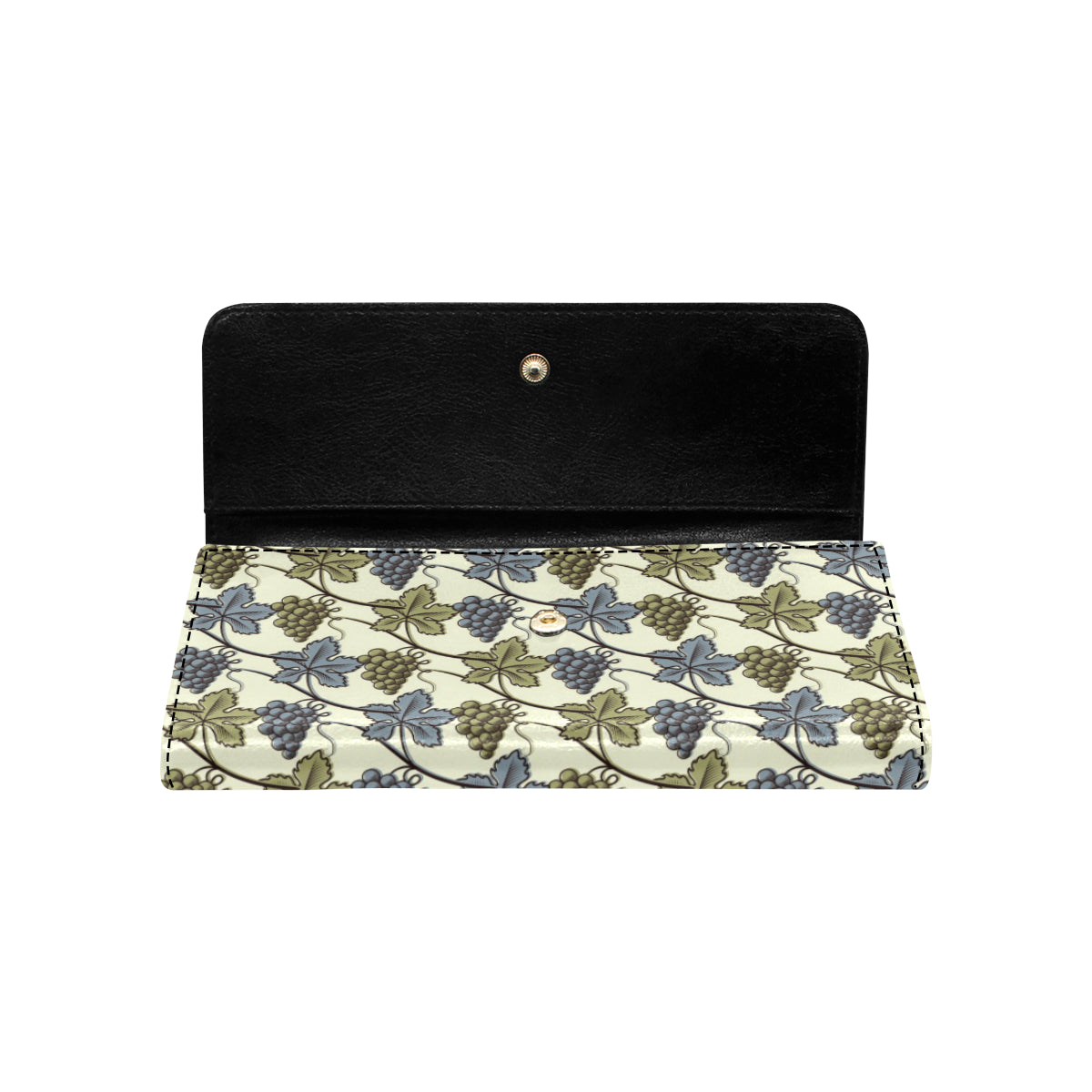 Grape Pattern Print Design GP03 Women's Trifold Wallet