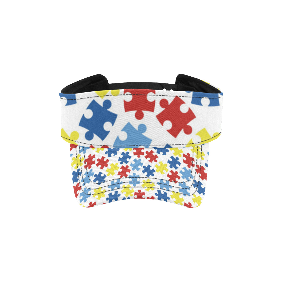 Autism Awareness Pattern Print Design 04 Unisex Sun Visor