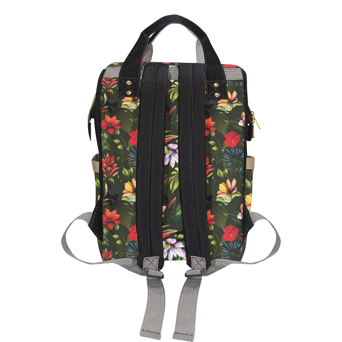 Magnolia Pattern Print Design 02 Diaper Bag Backpack