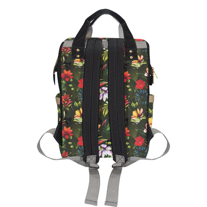 Magnolia Pattern Print Design 02 Diaper Bag Backpack