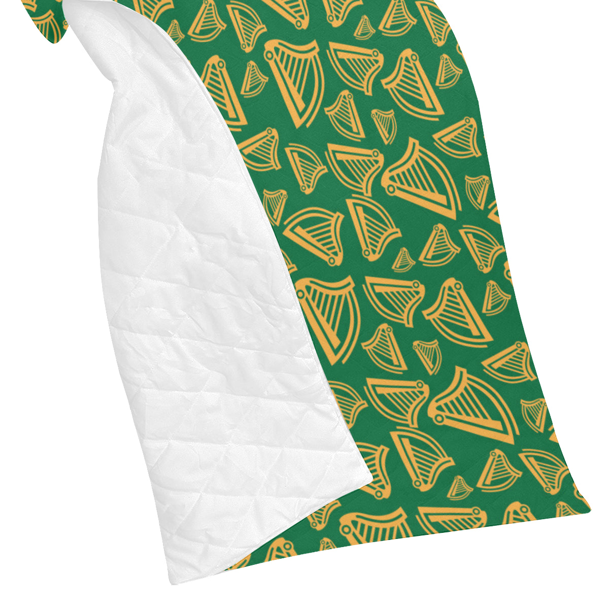 Harp Pattern Print Design 03 Premium Quilt