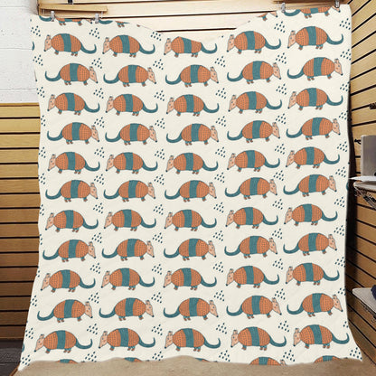 Armadillo Pattern Print Design 01 Premium Quilt