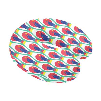 Bowling Pattern Print Design 05 U-Shaped Travel Neck Pillow