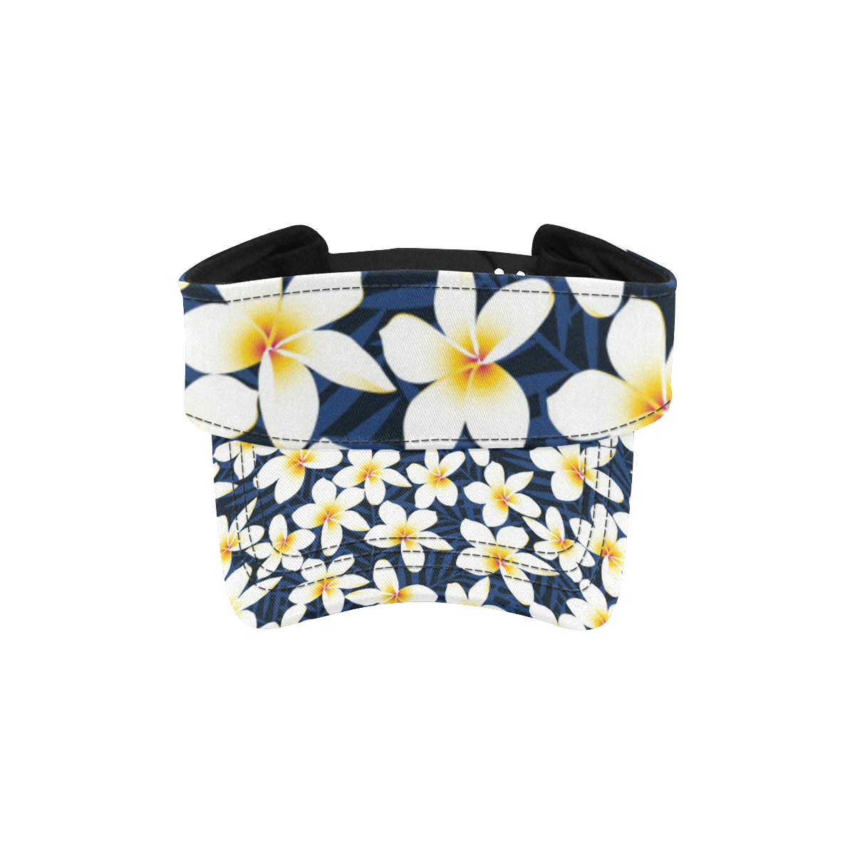 Plumeria Pattern Print Design PM026 Unisex Sun Visor