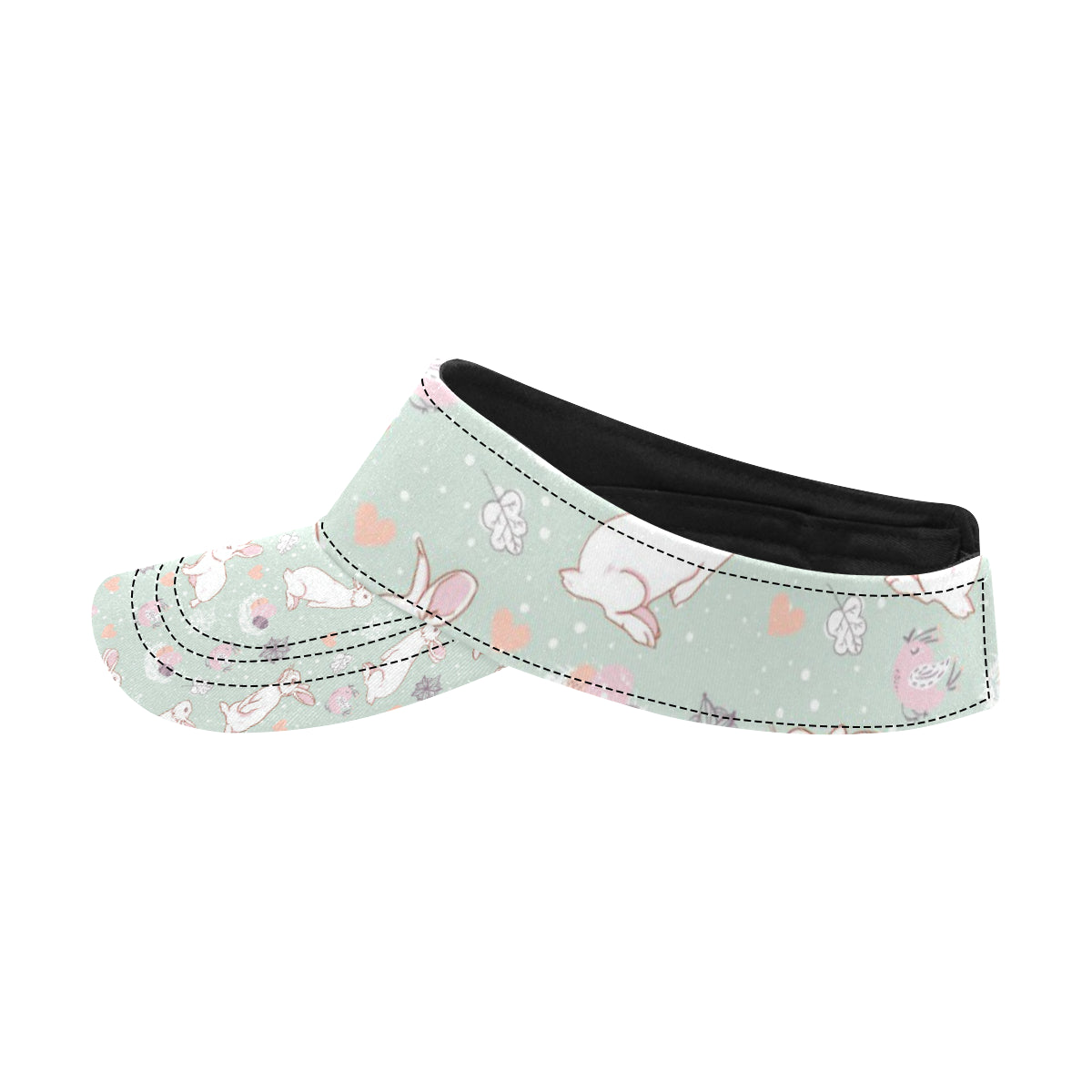 Rabbit Pattern Print Design RB011 Unisex Sun Visor