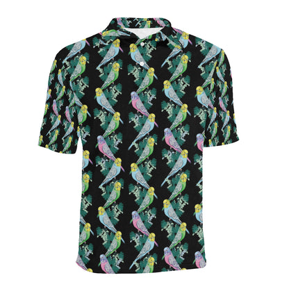Budgerigar Pattern Print Design 03 Men Polo Shirt