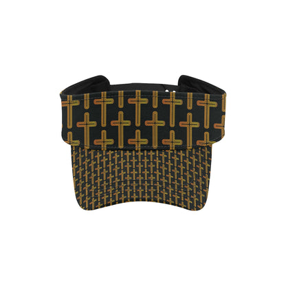 Cross Pattern Print Design 02 Unisex Sun Visor