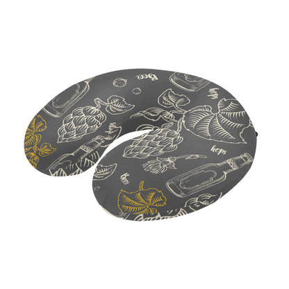 Hope Pattern Print Design 01 U-Shaped Travel Neck Pillow