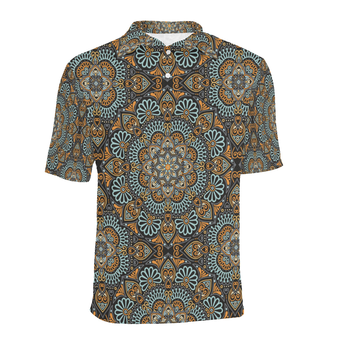 Mandala Pattern Print Design 05 Men Polo Shirt