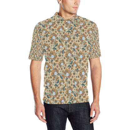 Camera Pattern Print Design 05 Men Polo Shirt