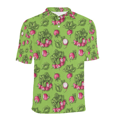 Radish Pattern Print Design A05 Men Polo Shirt