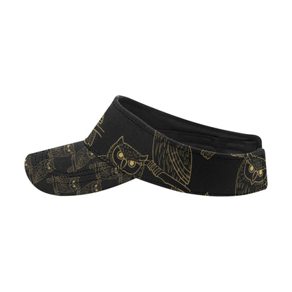 Gold Owl Pattern Unisex Sun Visor