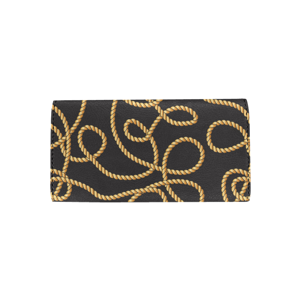 Rope Pattern Print Design A04 Women's Trifold Wallet