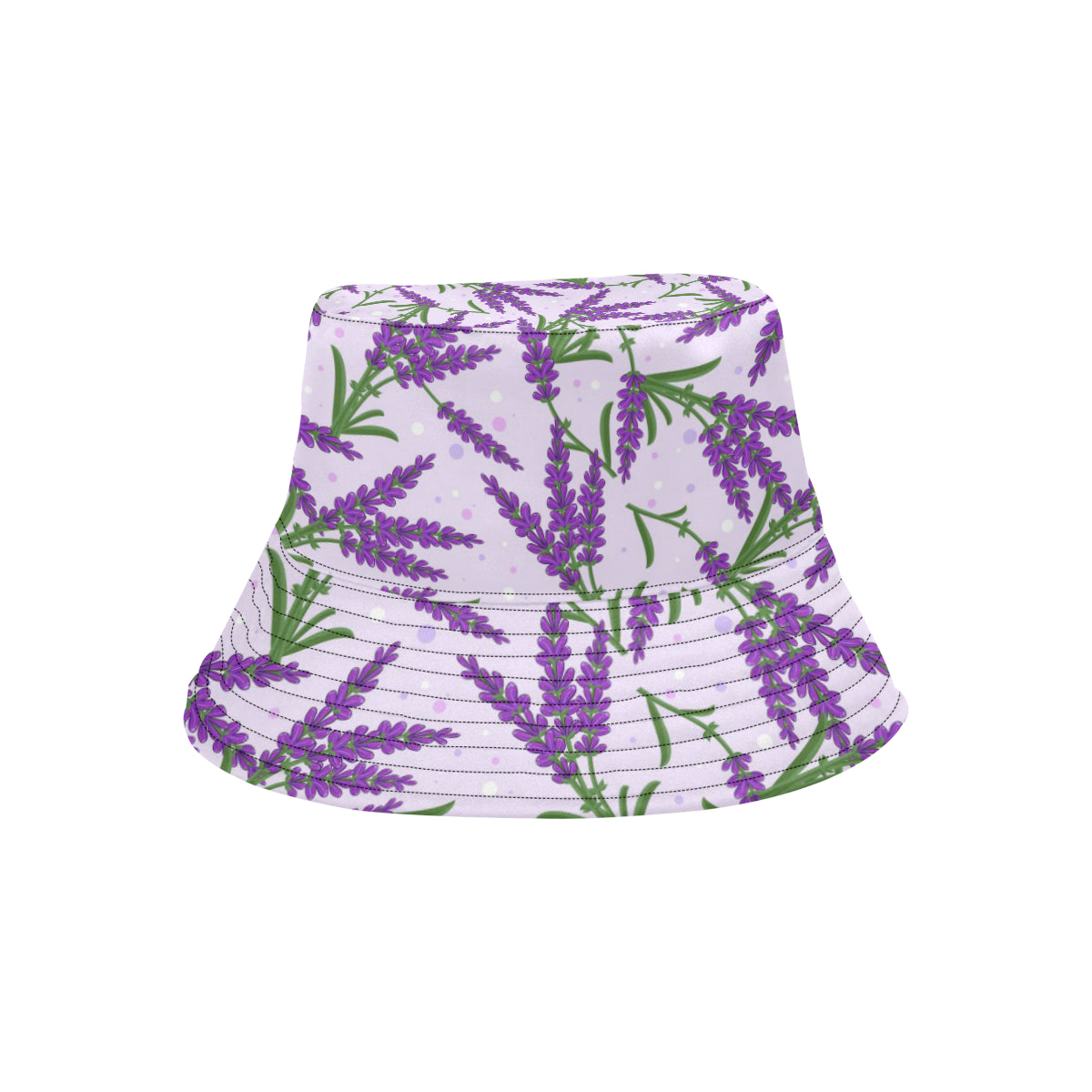 Lavender Pattern Print Design LV02 Unisex Bucket Hat