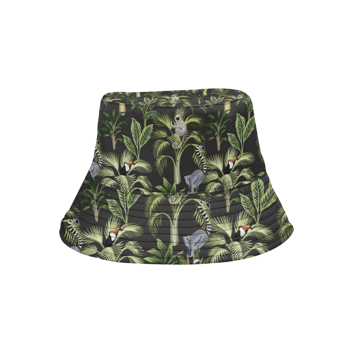 Rainforest Pattern Print Design RF05 Unisex Bucket Hat