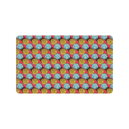 African Fashion Print Pattern Rubber Doormat