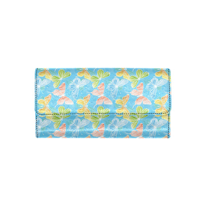 Butterfly Pattern Print Design 05 Women's Trifold Wallet