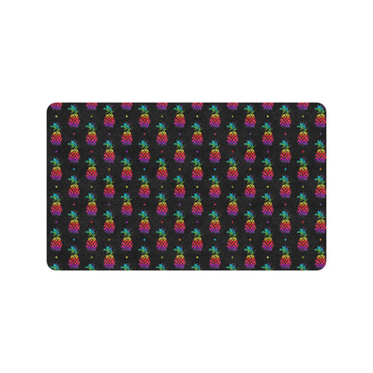 Pineapple Rainbow Dot Print Rubber Doormat
