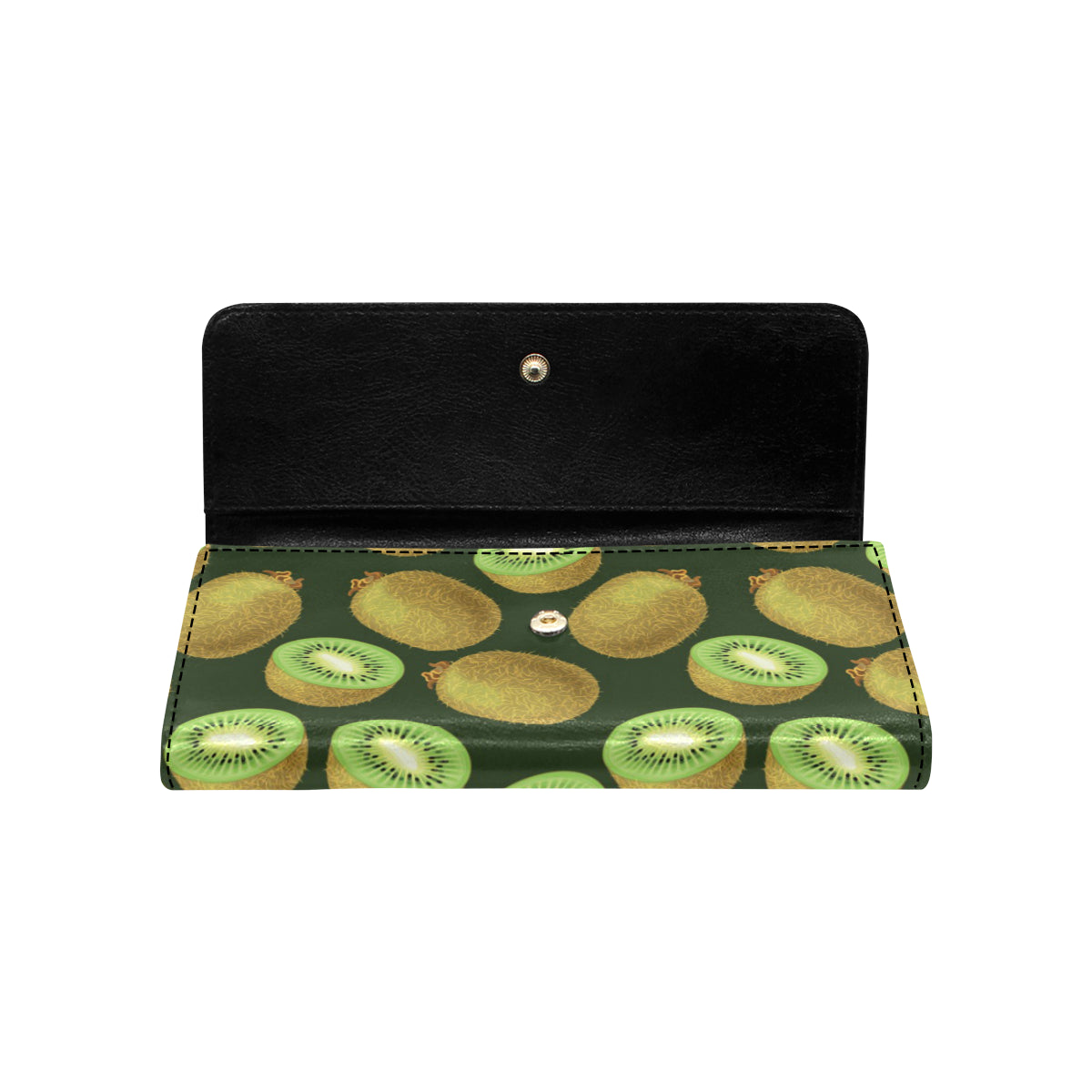 Kiwi Pattern Print Design KW04 Women's Trifold Wallet