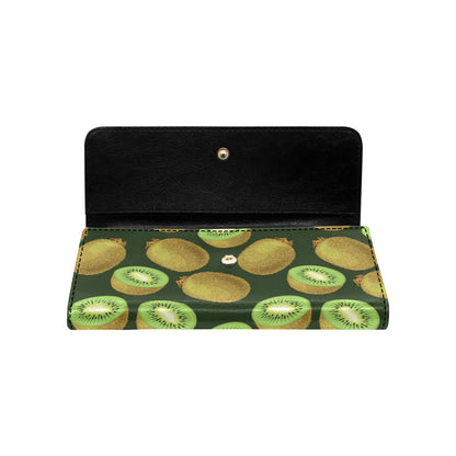 Kiwi Pattern Print Design KW04 Women's Trifold Wallet