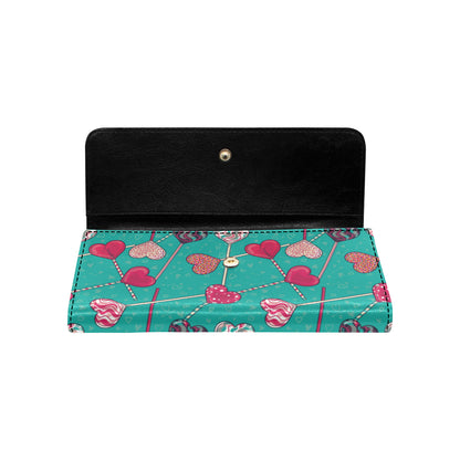 Lollipop Pattern Print Design LL01 Women's Trifold Wallet