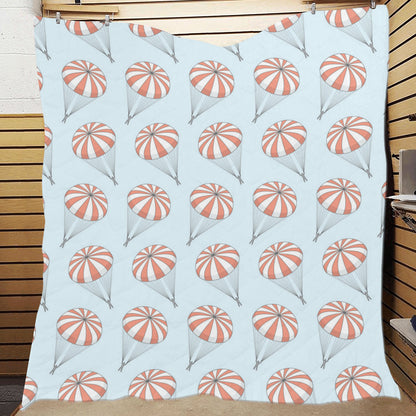 Skydiving Pattern Print Design 01 Premium Quilt