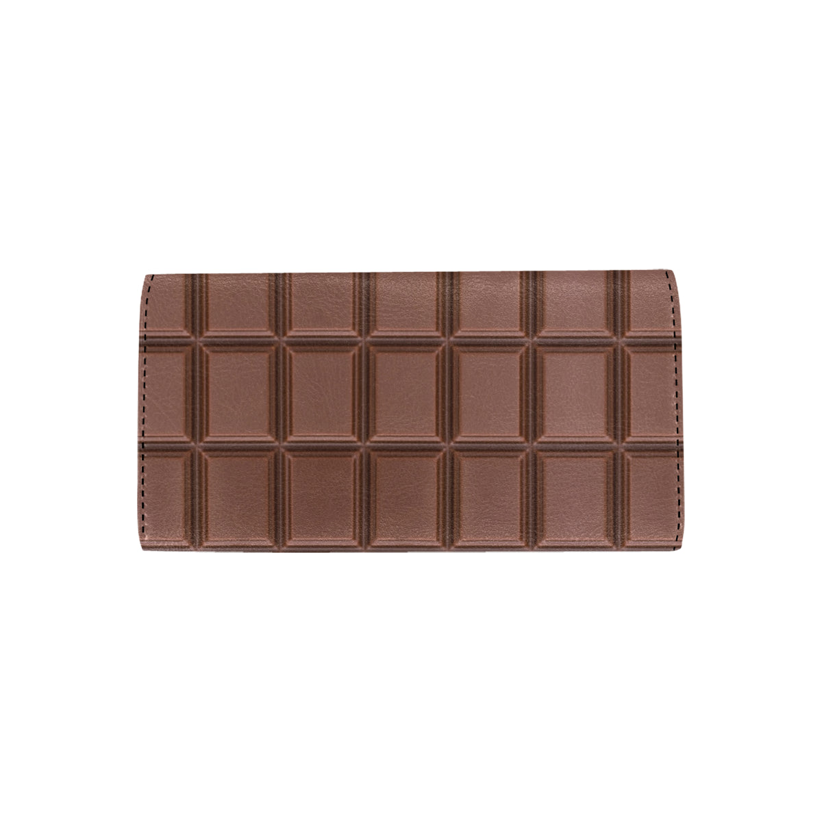 Chocolate Pattern Print Design 03 Women's Trifold Wallet