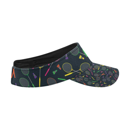 Badminton Pattern Print Design 04 Unisex Sun Visor