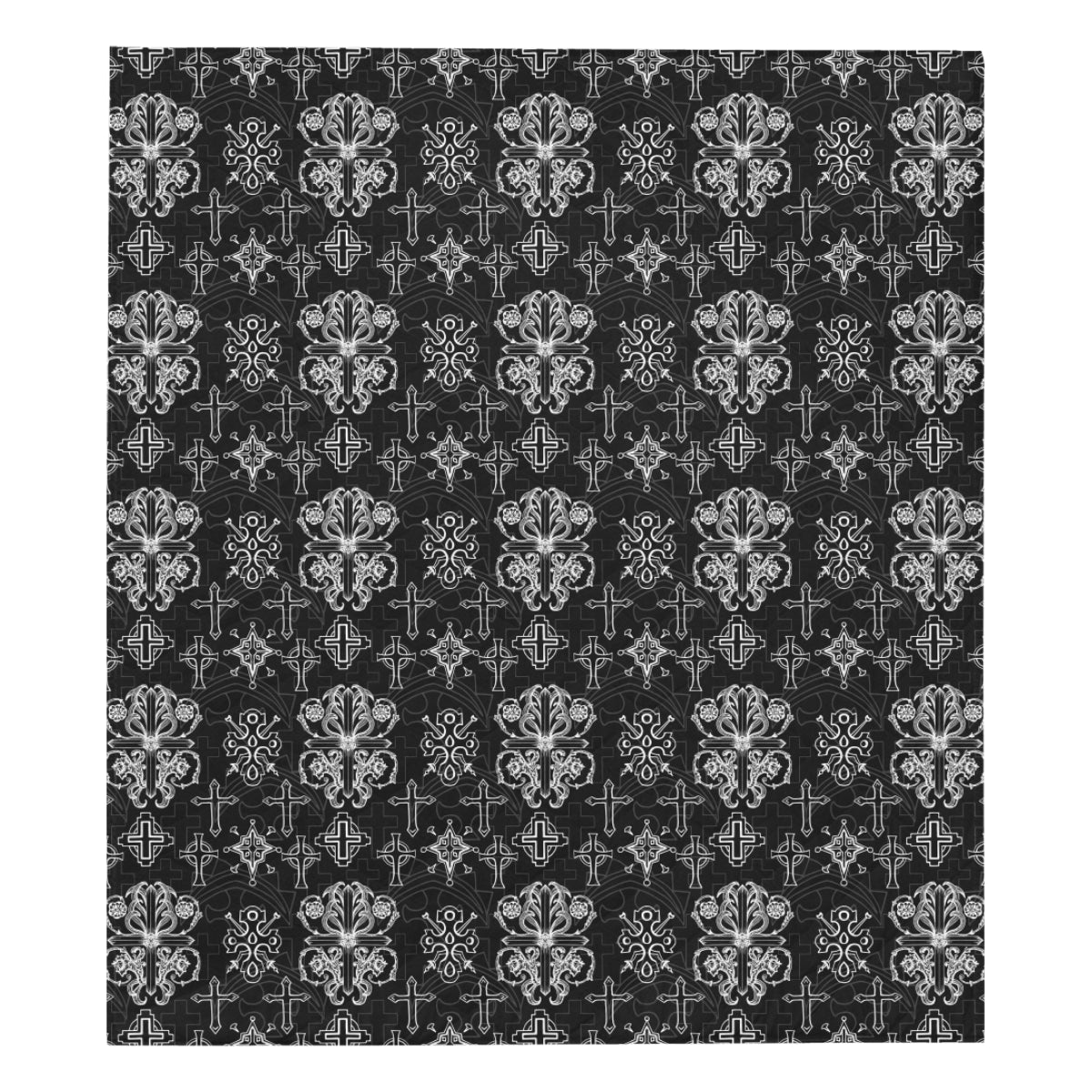 Cross Pattern Print Design 04 Premium Quilt