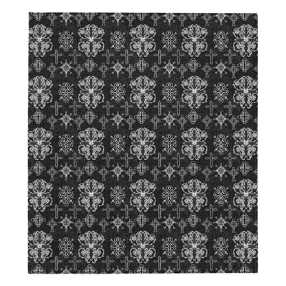 Cross Pattern Print Design 04 Premium Quilt