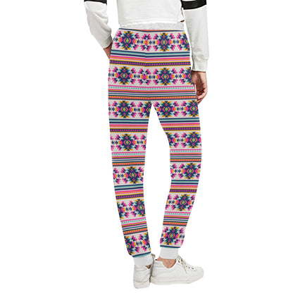 Indian Navajo Neon Themed Design Print Unisex Sweatpants