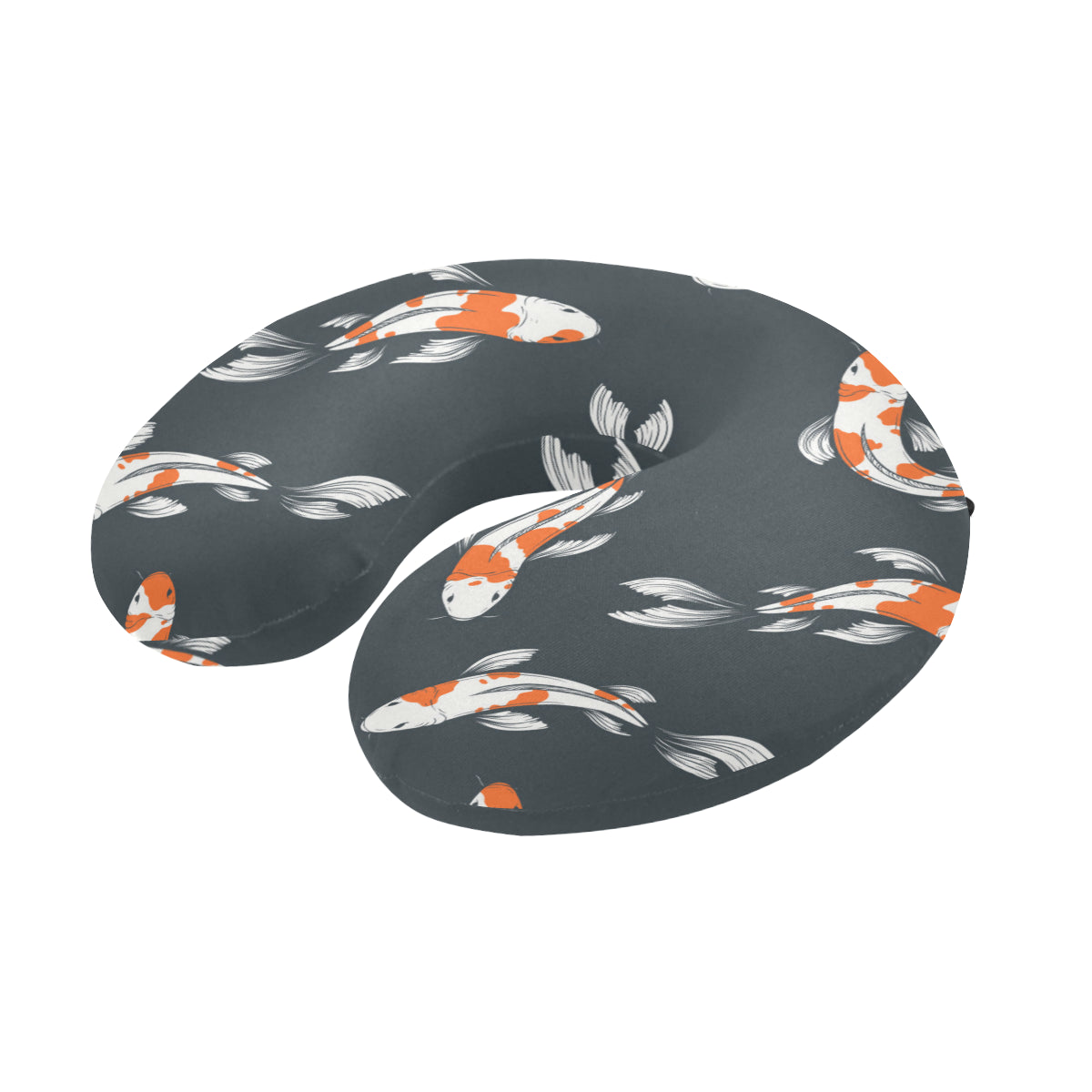 KOI Fish Pattern Print Design 04 U-Shaped Travel Neck Pillow