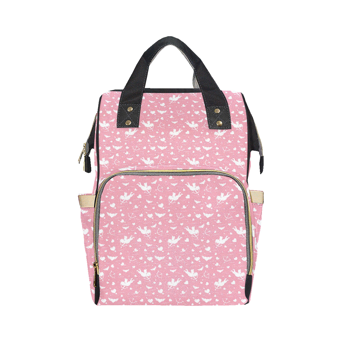Cupid Pattern Print Design 03 Diaper Bag Backpack