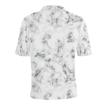 Marble Pattern Print Design 01 Men Polo Shirt
