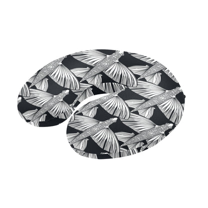Flying Fish Pattern Print Design 03 U-Shaped Travel Neck Pillow