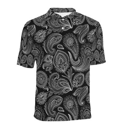 Paisley Pattern Print Design A04 Men Polo Shirt