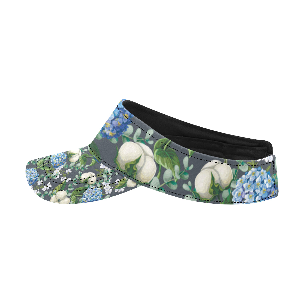 Hydrangea Pattern Print Design 02 Unisex Sun Visor