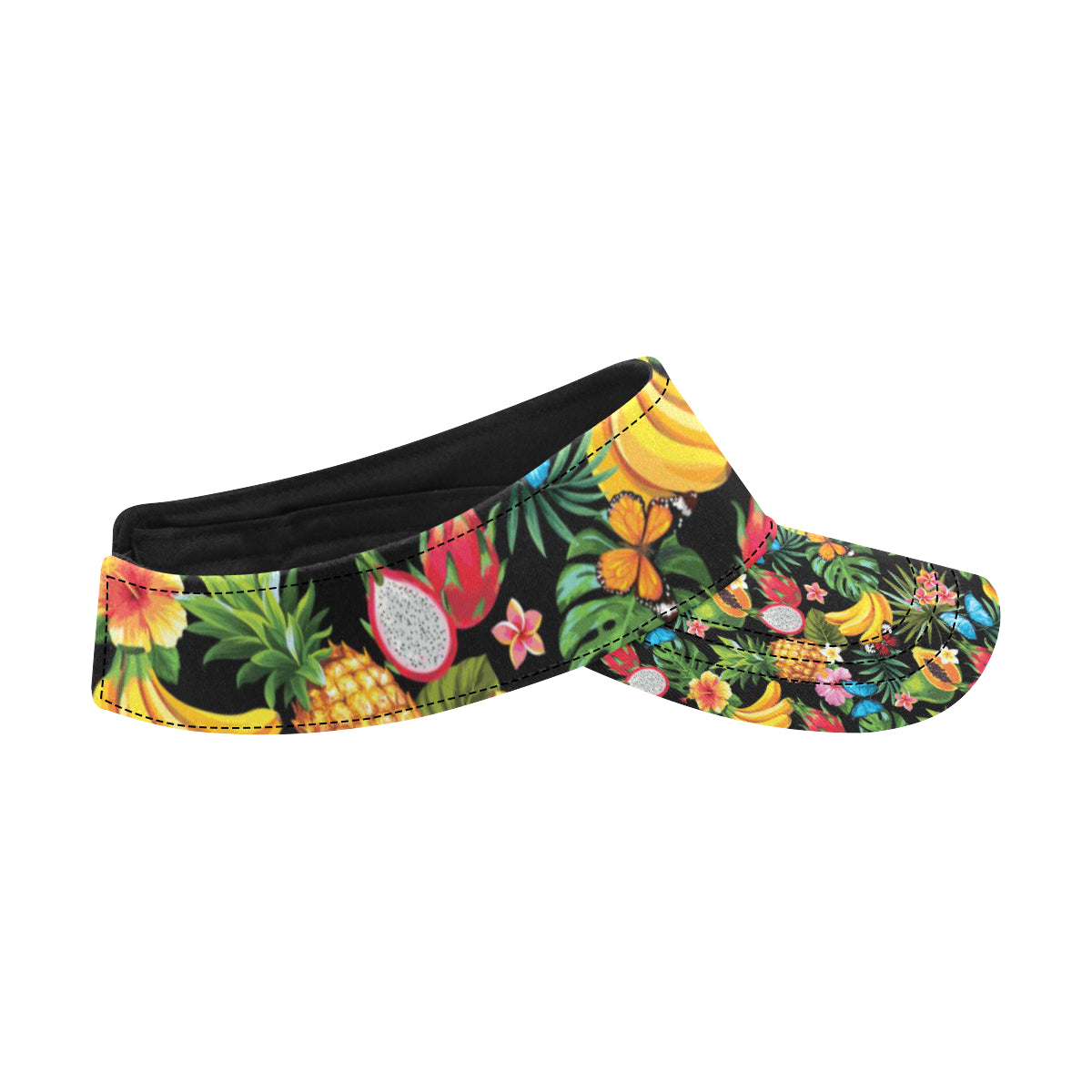Tropical Fruits Pattern Print Design TF04 Unisex Sun Visor