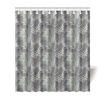 Camouflage Fern Pattern Print Design 05 Shower Curtain