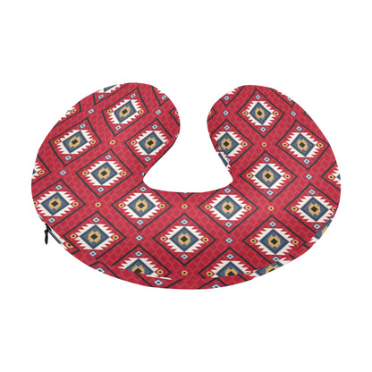 Aztec Pattern Print Design 10 U-Shaped Travel Neck Pillow