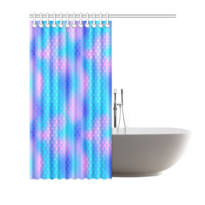 Mermaid Scales Pattern Print Design 04 Shower Curtain