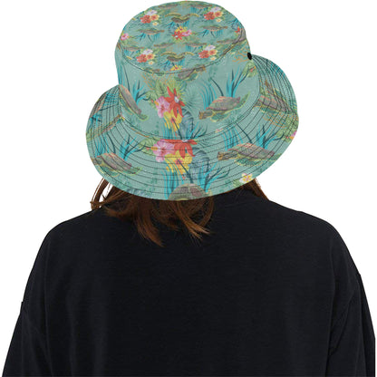 Sea Turtle Pattern Print Design T012 Unisex Bucket Hat