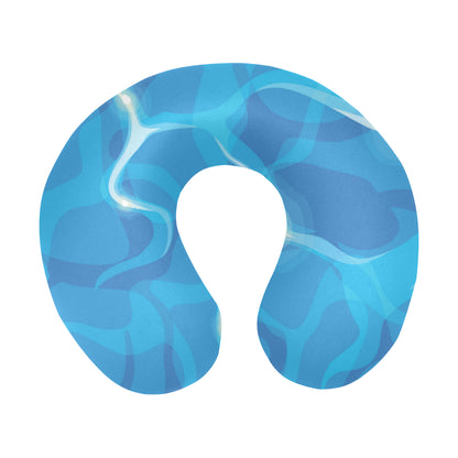 Ocean Reflex Pattern Print Design A02 U-Shaped Travel Neck Pillow