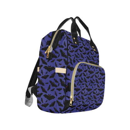 Bat Halloween Pattern Print Design 02 Diaper Bag Backpack