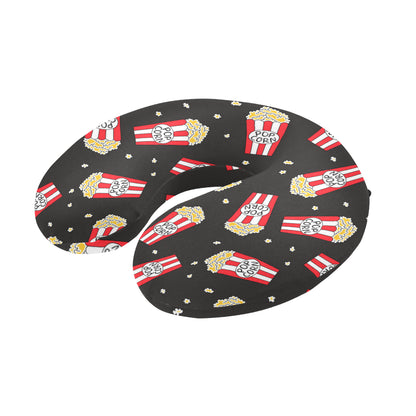 Popcorn Pattern Print Design A01 U-Shaped Travel Neck Pillow