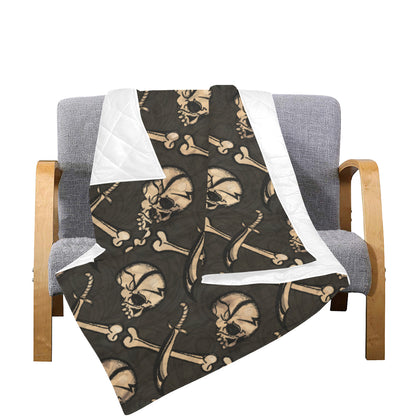 Pirate Pattern Print Design A03 Premium Quilt