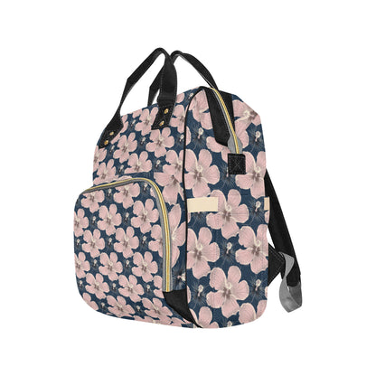 Plumeria Pattern Print Design PM018 Diaper Bag Backpack