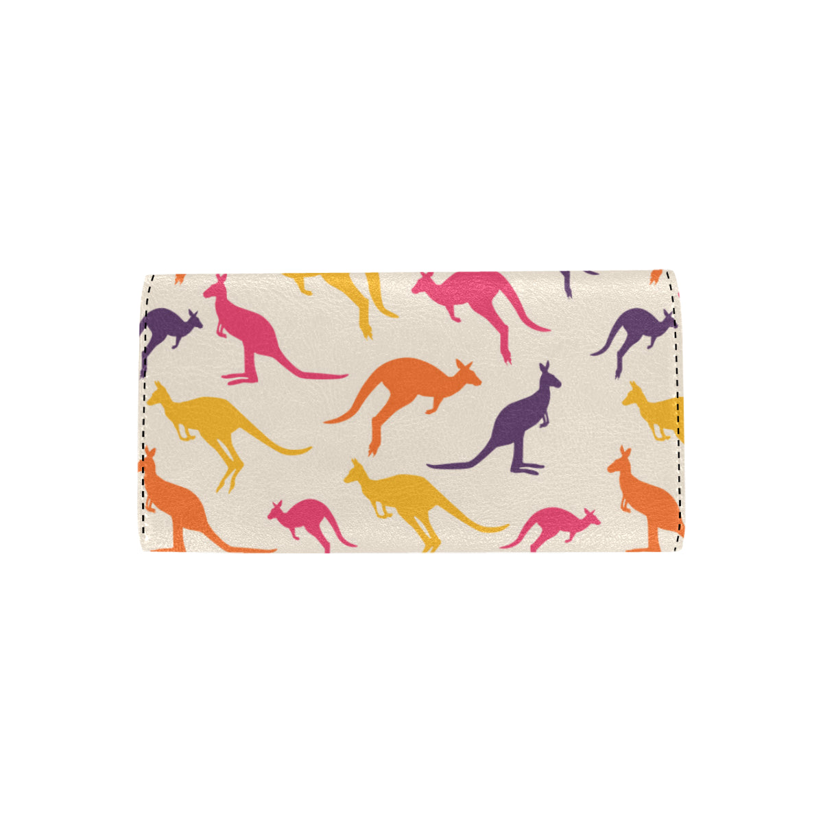 Kangaroos Pattern Print Design 01 Women's Trifold Wallet